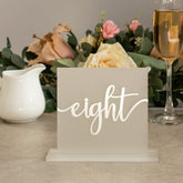 Frosted Table Numbers